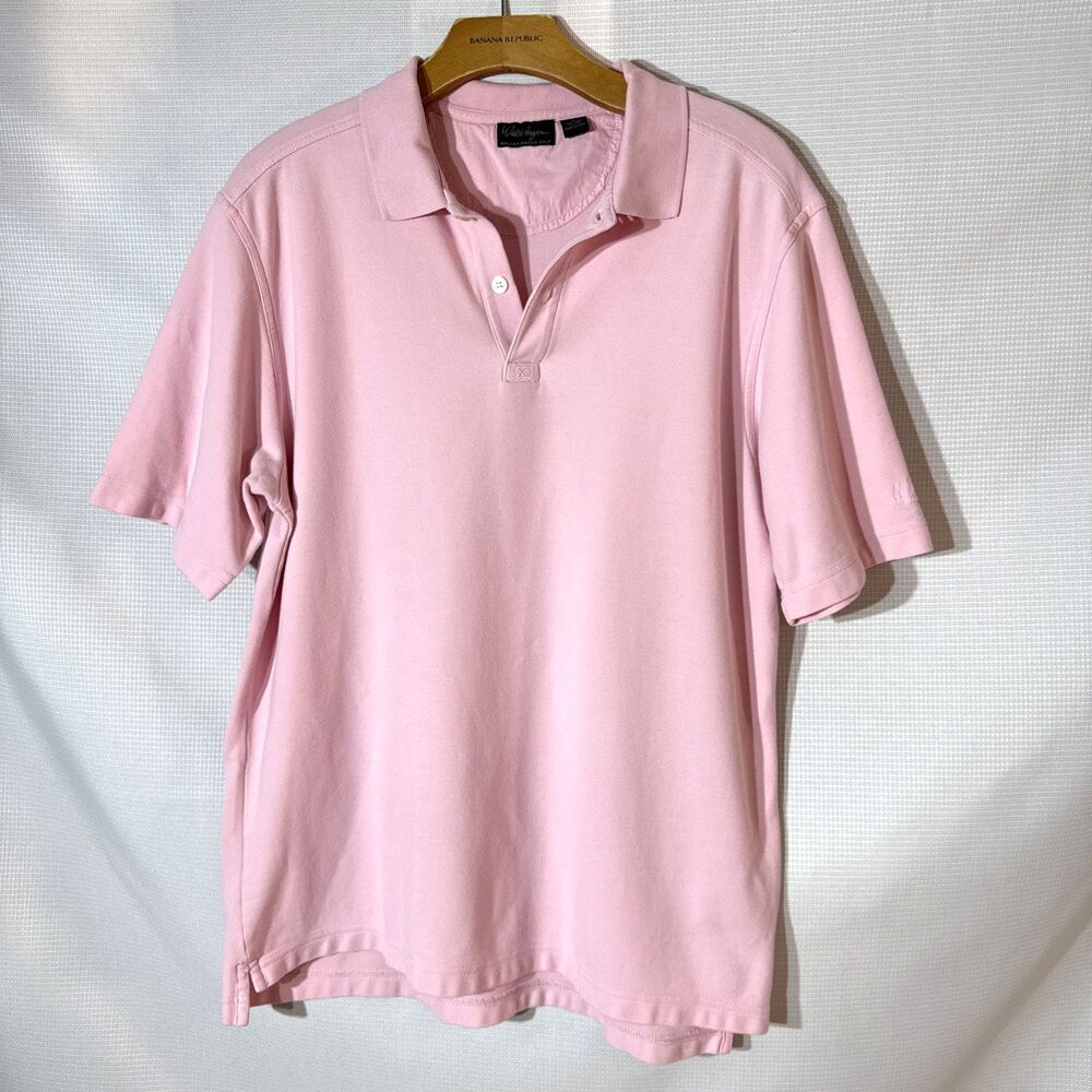Walter Hagen Golf Polo Shirt Men's Pink Lightweight - L - Pima Cotton